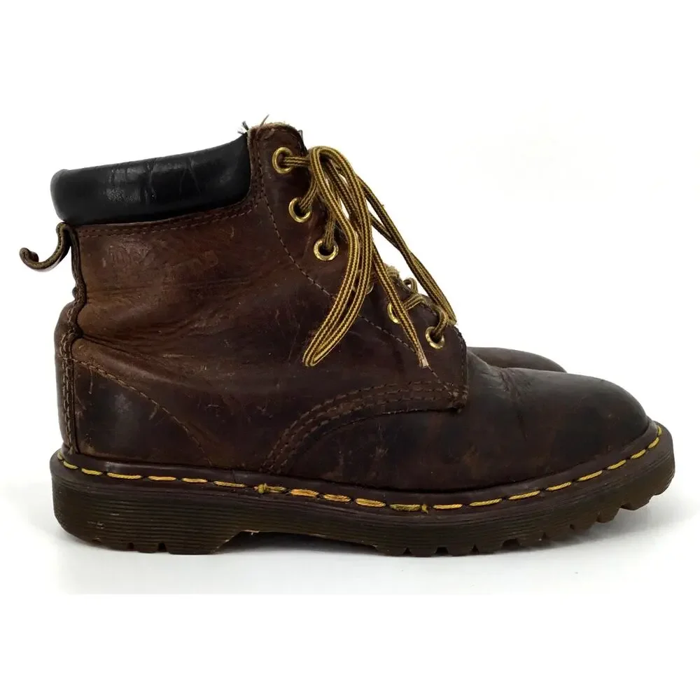 Vintage 90s Dr Martens Made England Brown Leather Boots Est US 7